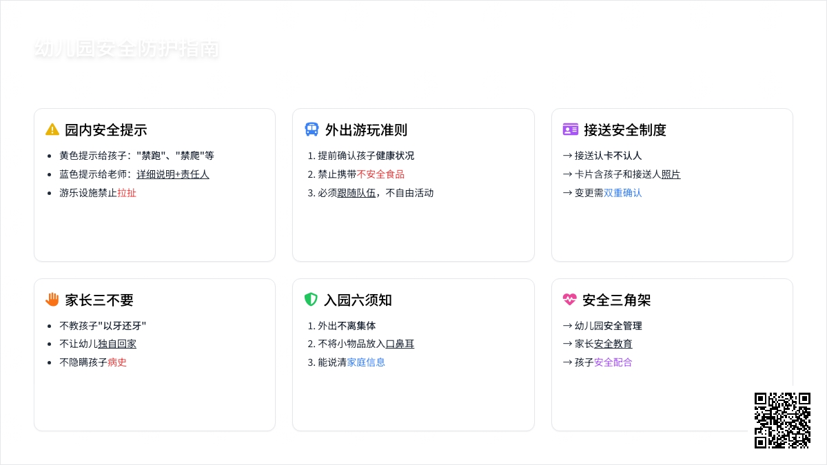 幼儿园,为孩子撑好“安全”保护伞