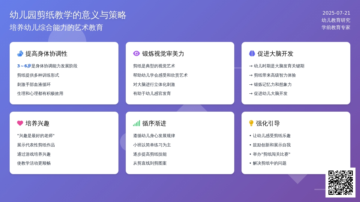 幼儿园剪纸教学的点滴体会