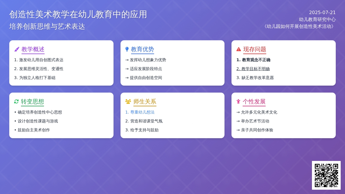 幼儿园如何开展创造性美术活动