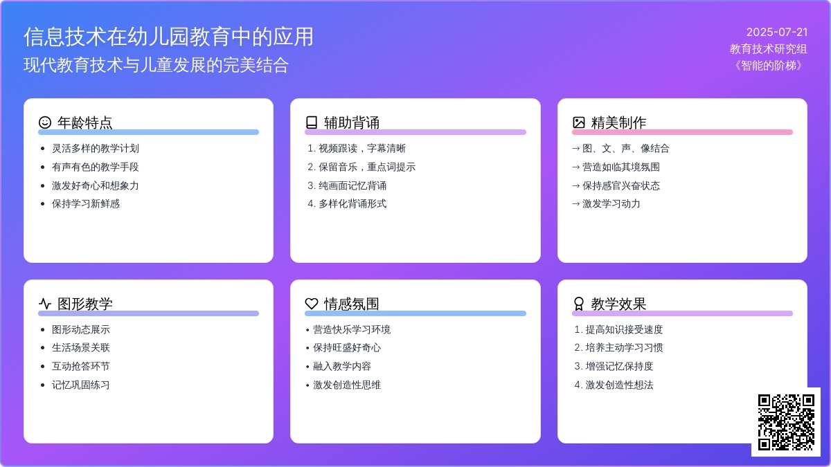 利用信息技术，有效地开展幼儿园教育