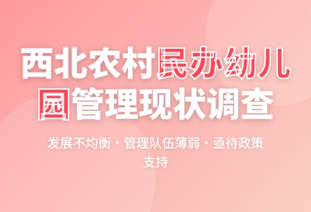 西北地区农村民办幼儿园管理现状调查-幼师课件网