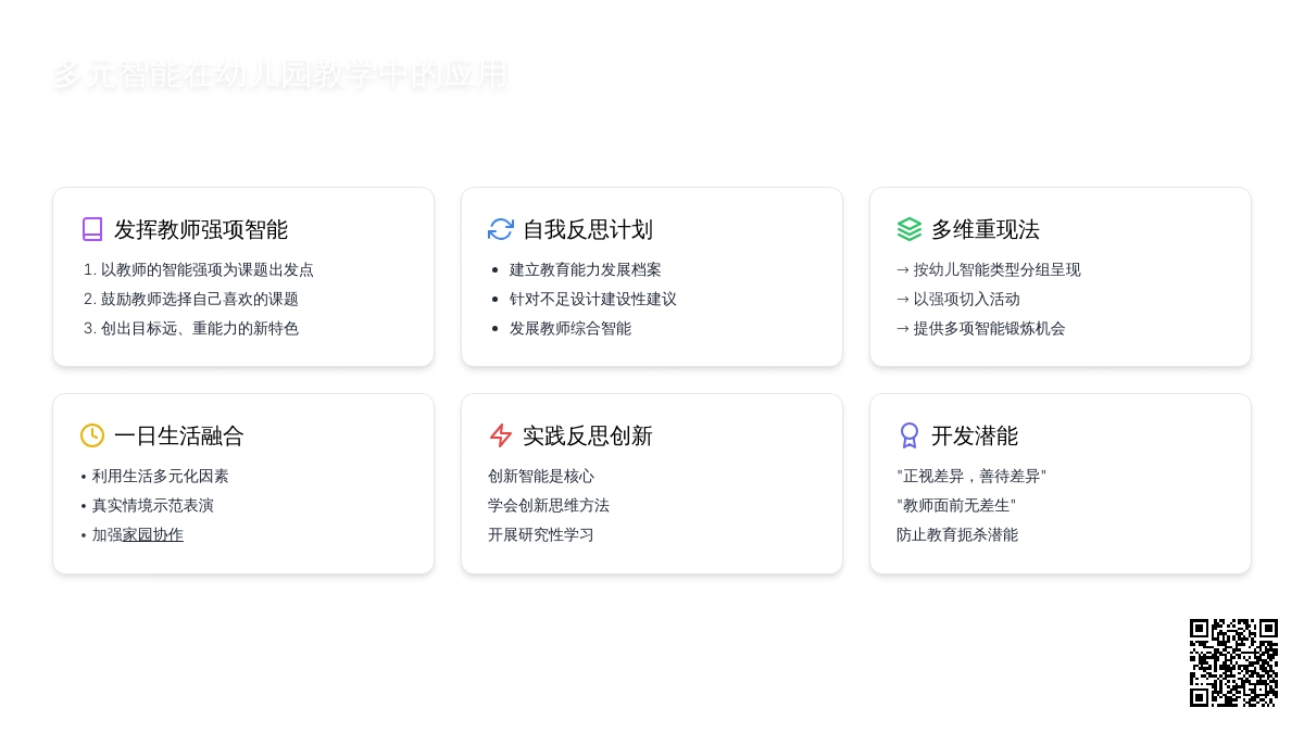 多元智能在幼儿园教学中的应用