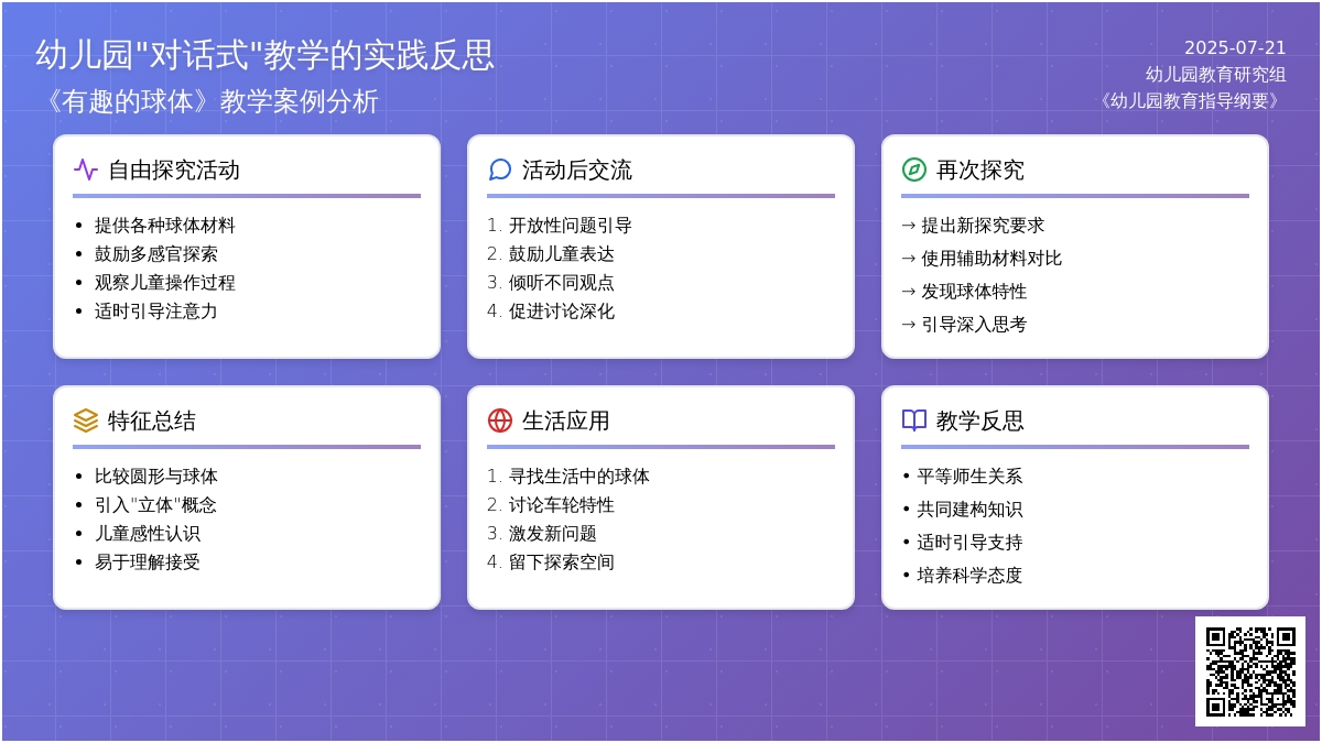 幼儿园“对话式”教学的实践反思