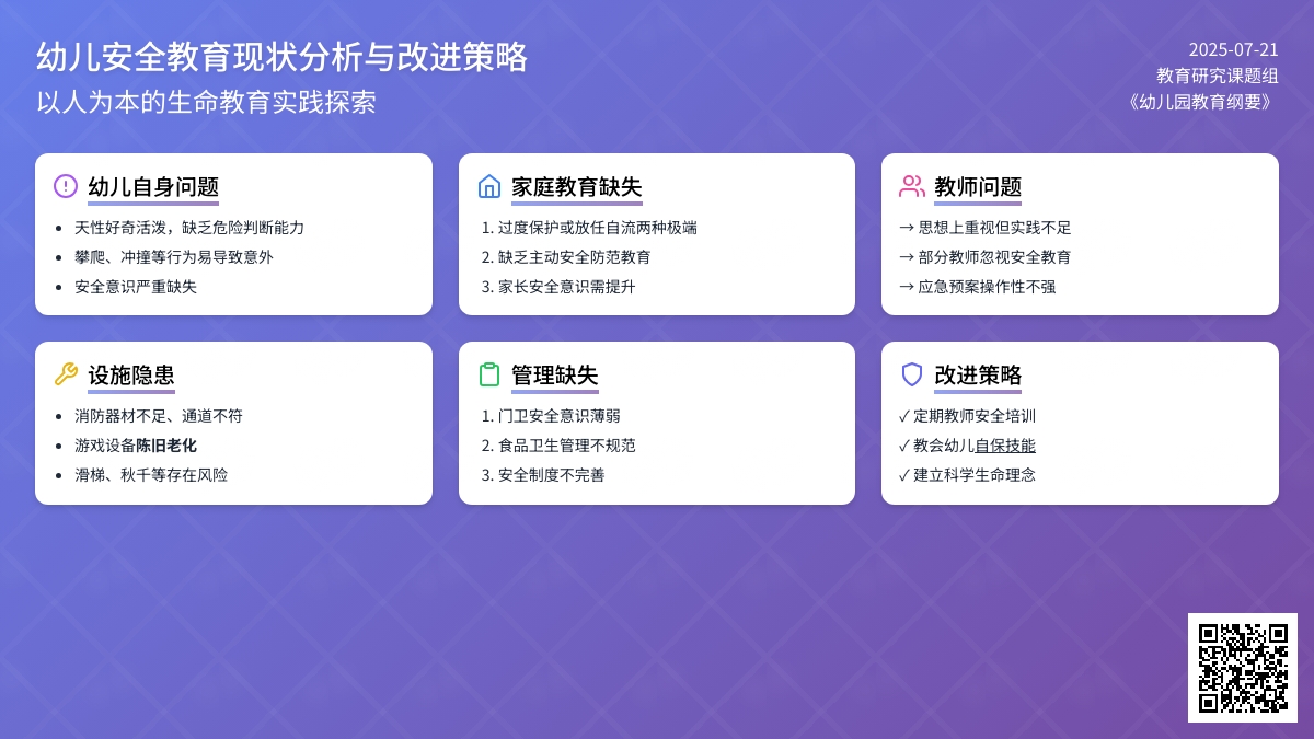 幼儿园安全教育的缺失及管理隐患