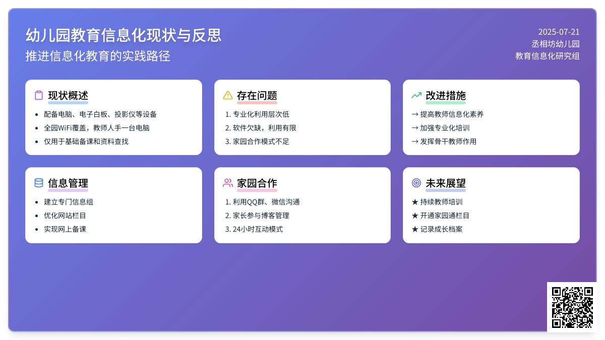 幼儿园推进教育信息化过程的反思