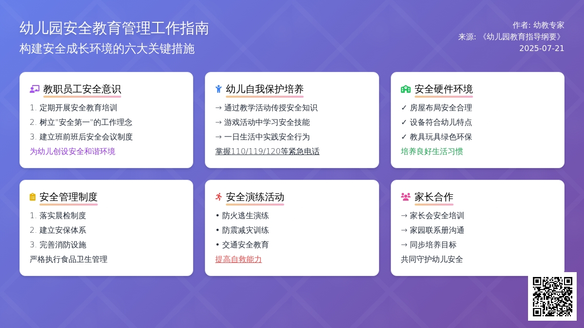 浅谈如何做好幼儿园的安全教育管理工作