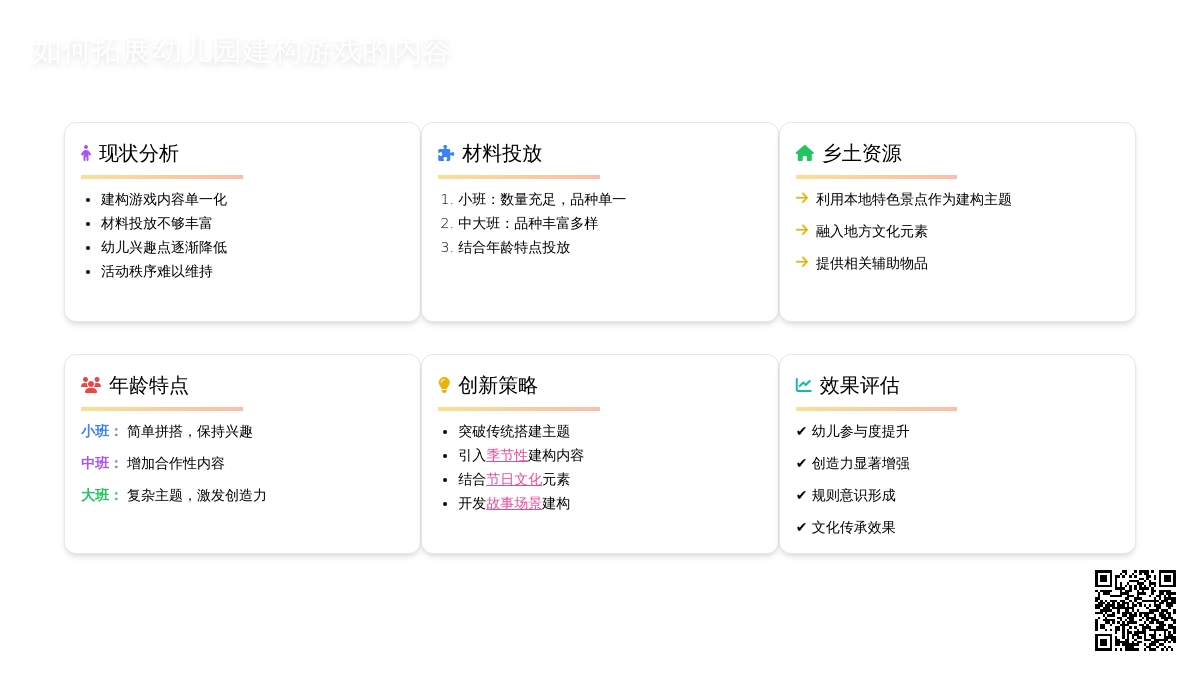 如何拓展幼儿园建构游戏的内容
