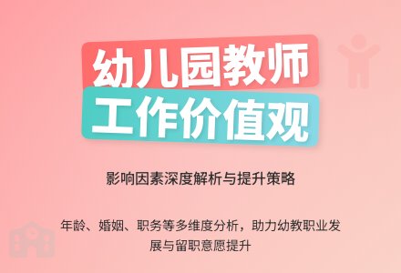 幼儿园教师工作价值观的初探研究-幼师课件网