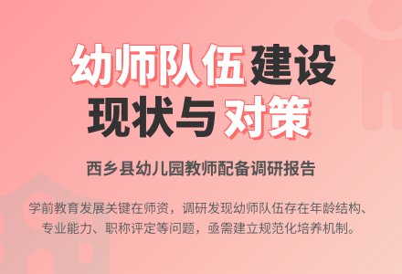 西乡县幼儿园教师队伍配备情况调研报告-幼师课件网