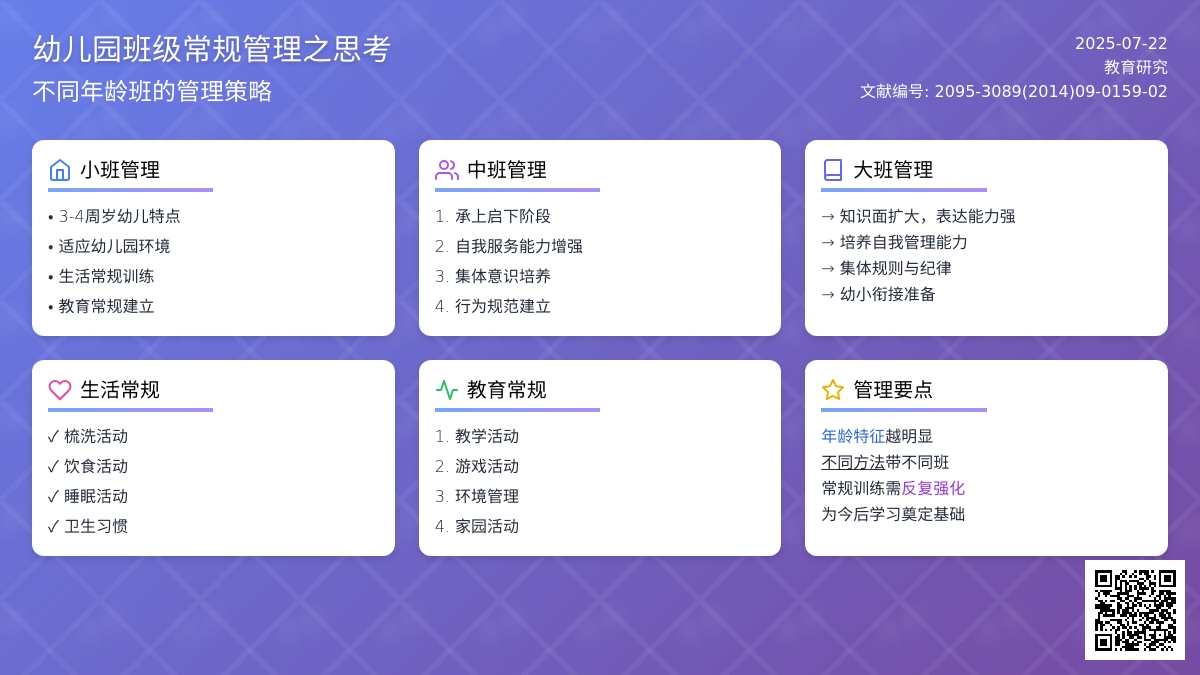 对幼儿园班级常规管理之思考