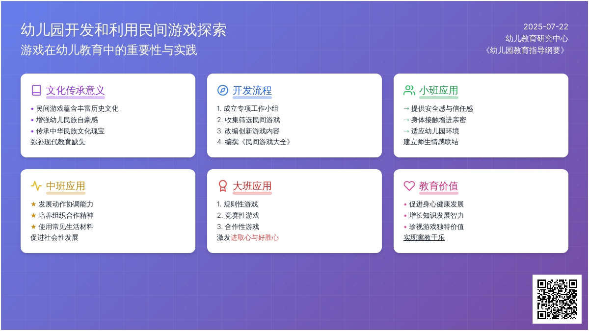幼儿园开发和利用民间游戏探索