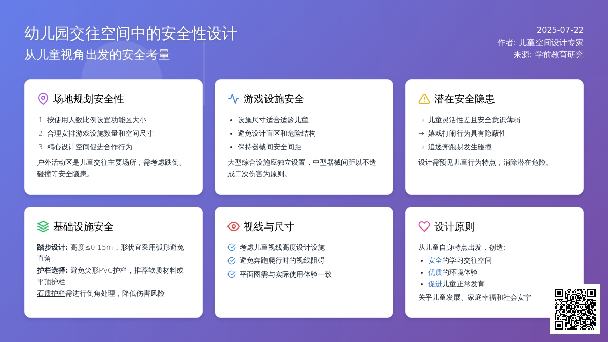 幼儿园交往空间中的安全性设计