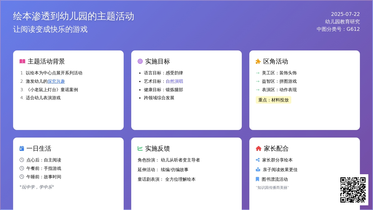 绘本渗透到幼儿园的主题活动