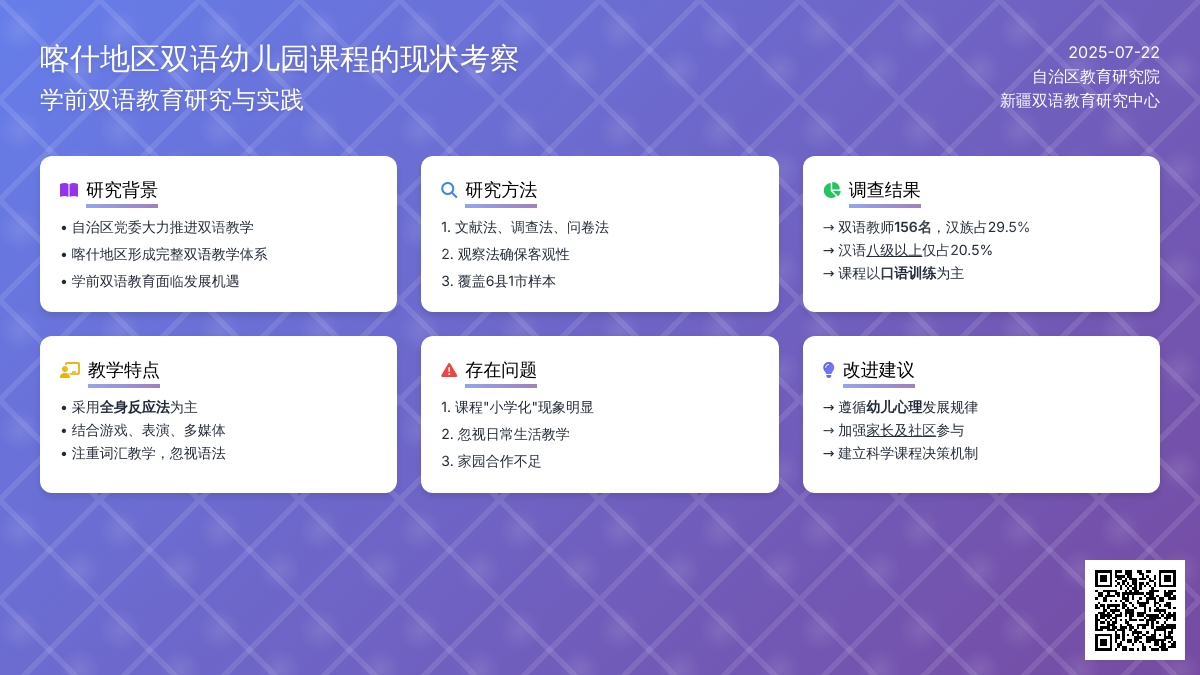 喀什地区双语幼儿园课程的现状考察