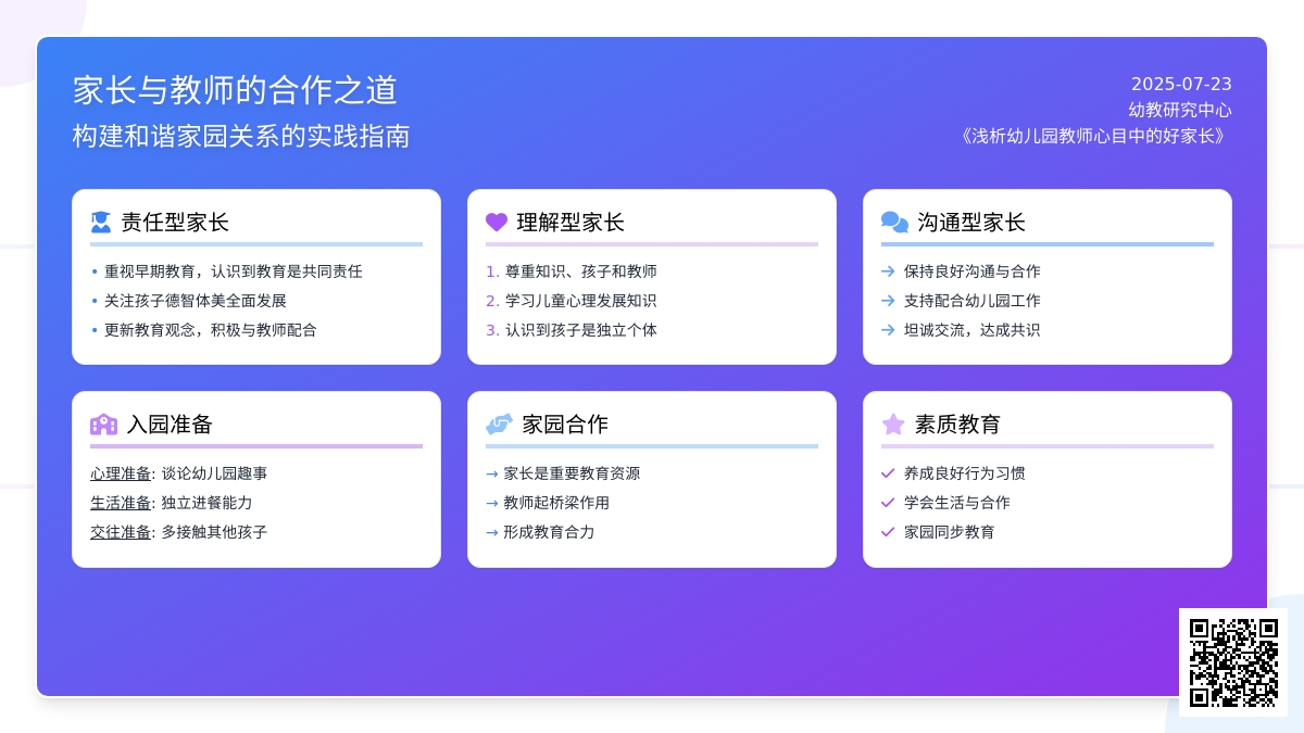 浅析幼儿园教师心目中的好家长