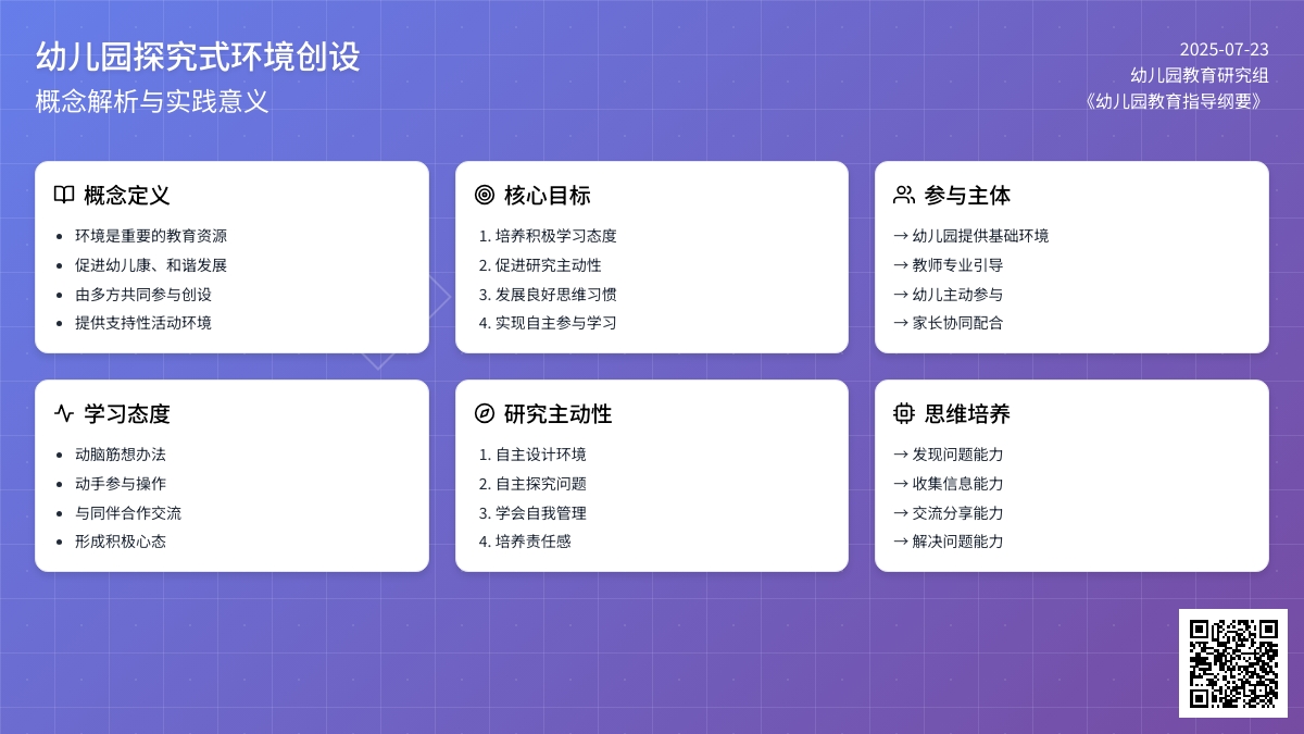 幼儿园创设探究式环境的意义
