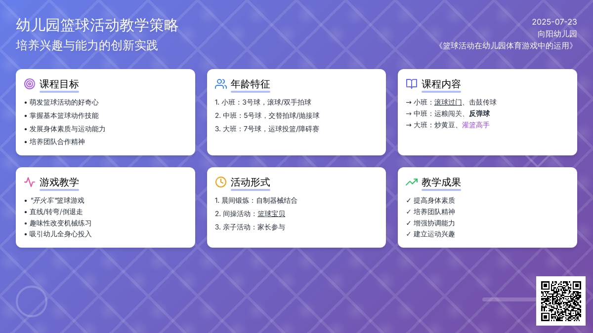 浅谈“幼儿园开展篮球活动”的教学策略