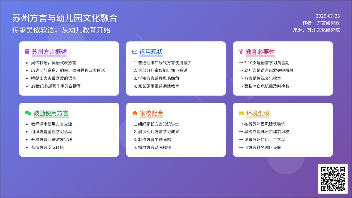 苏州方言和幼儿园文化的融合
