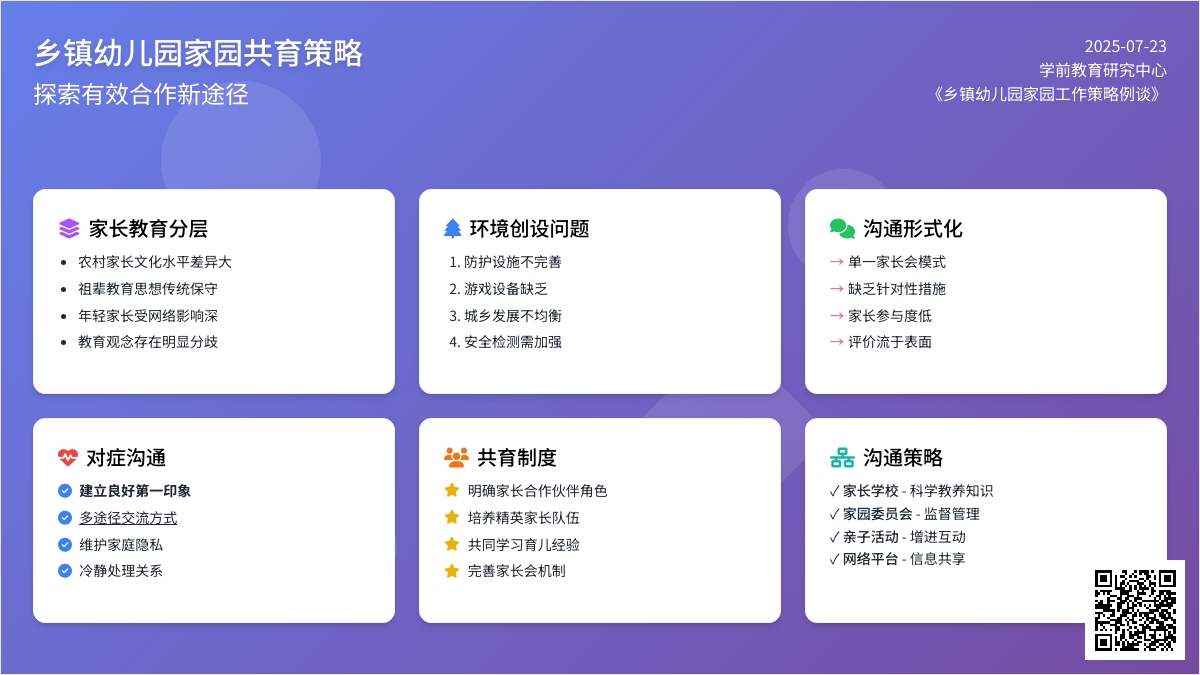 乡镇幼儿园家园工作策略例谈