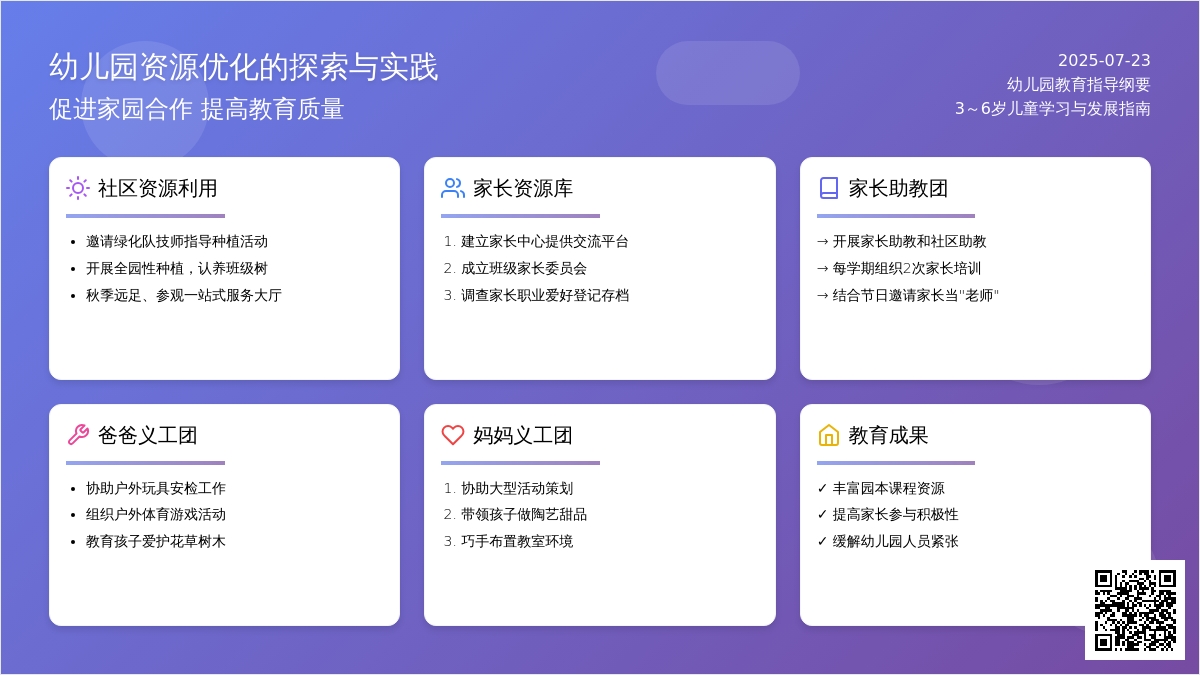 幼儿园资源优化的探索与实践