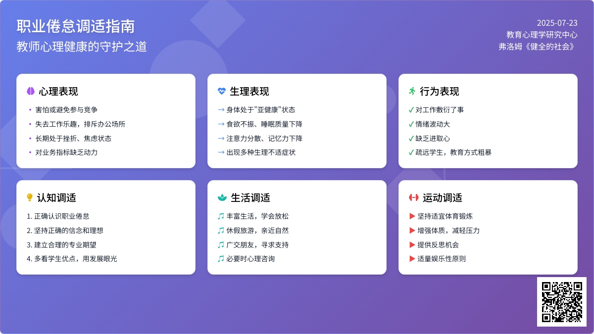 教师职业倦怠如何进行心理调适