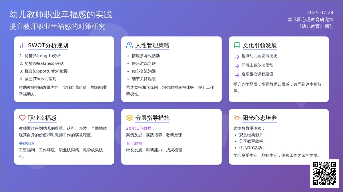 幼儿教师职业幸福感的实践论文