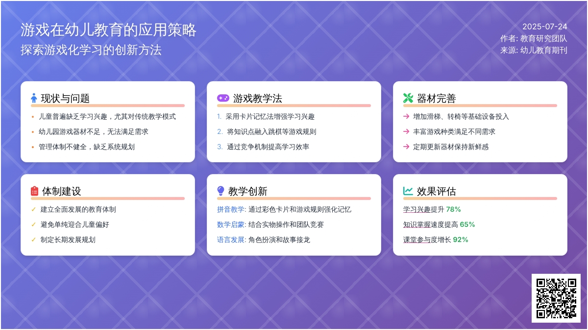 游戏在幼儿教育的应用策略论文