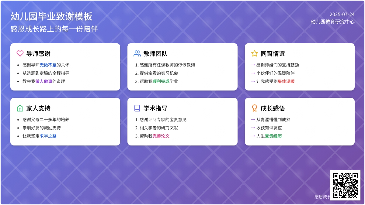幼儿园毕业论文致谢模板