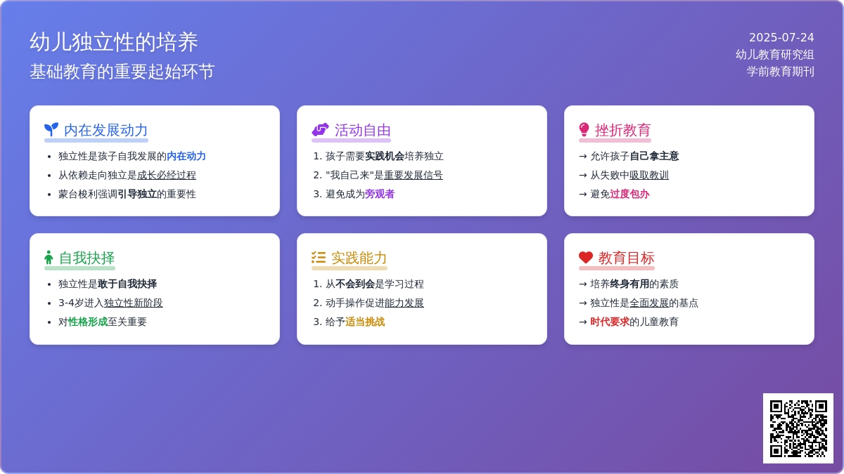 幼儿独立性的培养论文