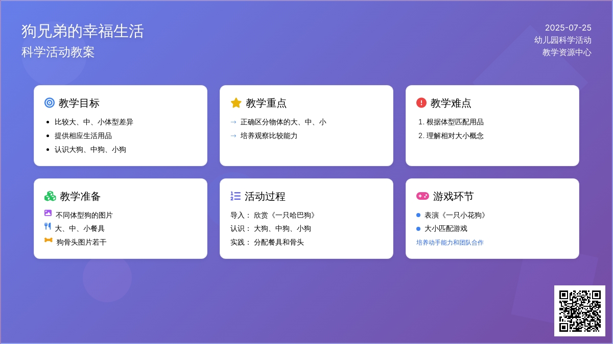 科学活动教案：狗兄弟的幸福生活