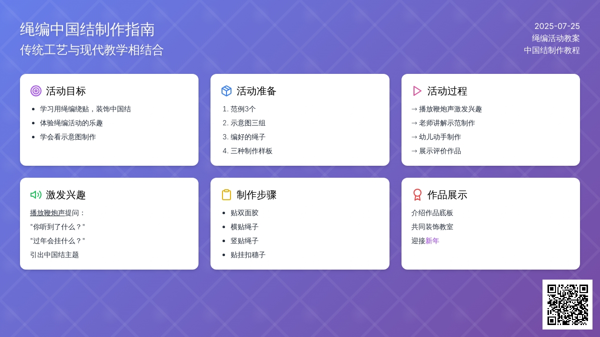 绳编活动教案：中国结