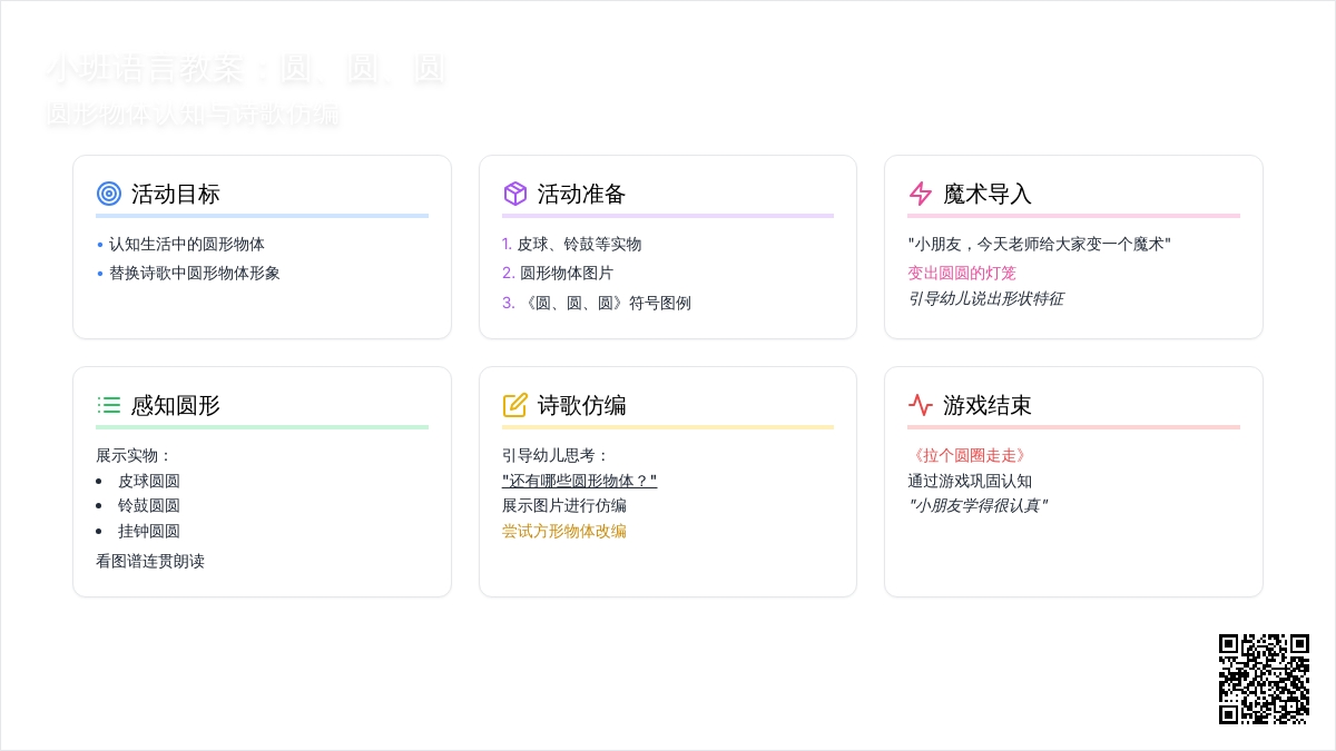 小班语言教案：圆、圆、圆