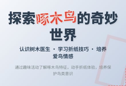 综合活动教案：啄木鸟-幼师课件网