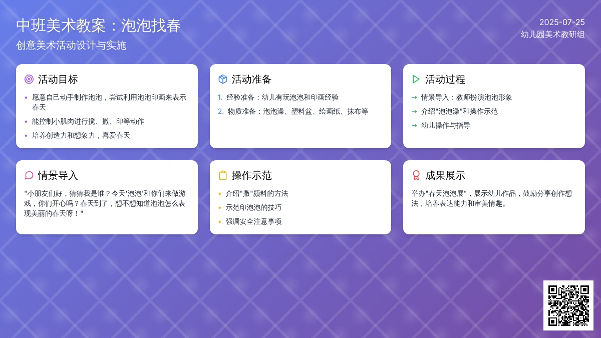 中班美术教案：泡泡找春