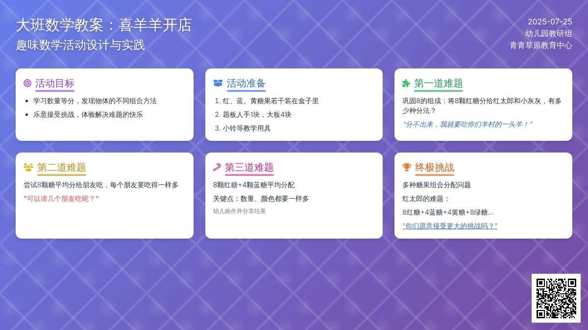 大班数学教案：喜羊羊开店