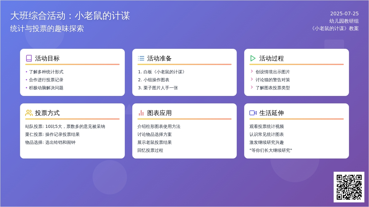 大班综合活动：小老鼠的计谋