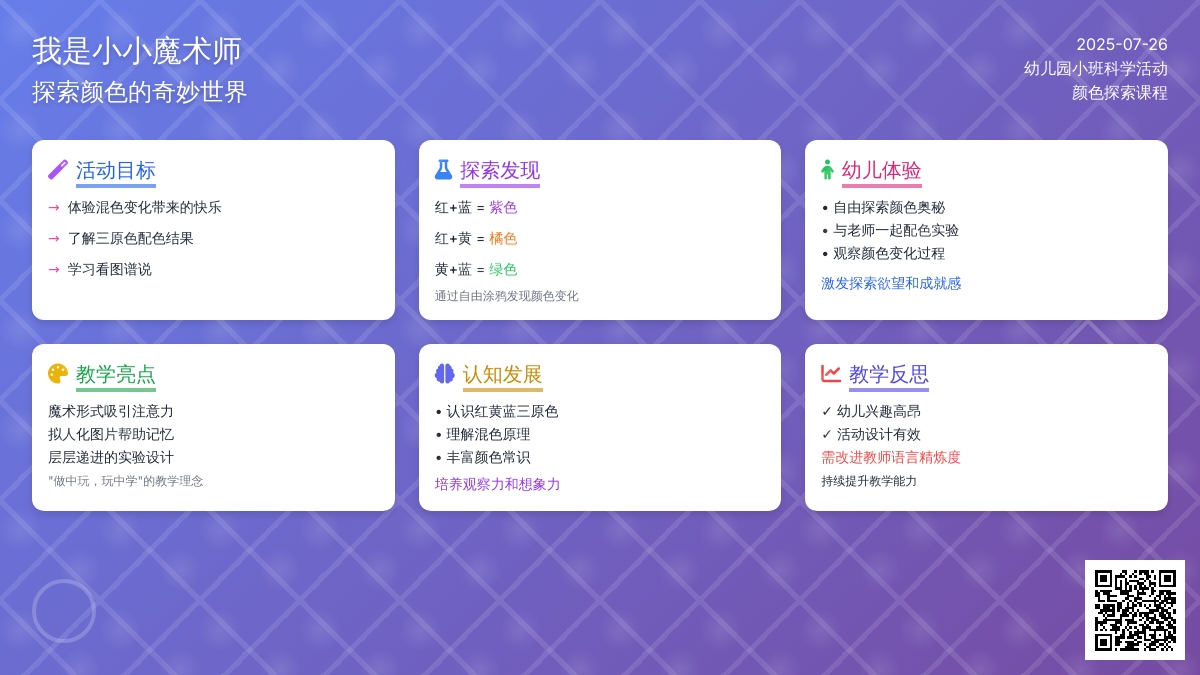 幼儿园小班科学活动：我是小小魔术师