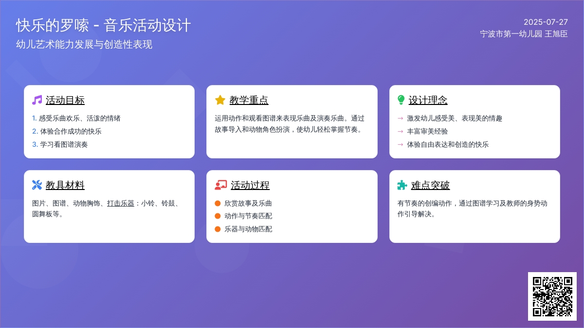 快乐的罗嗦（大班音乐）
