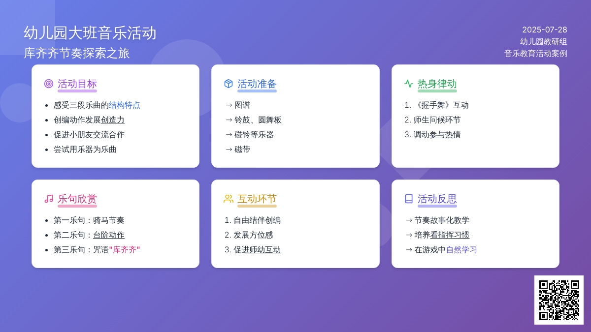幼儿园大班音乐活动：库齐齐