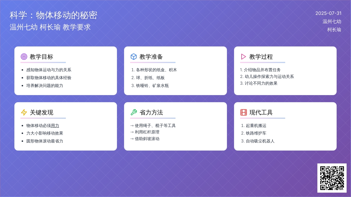 科学：物体移动的秘密