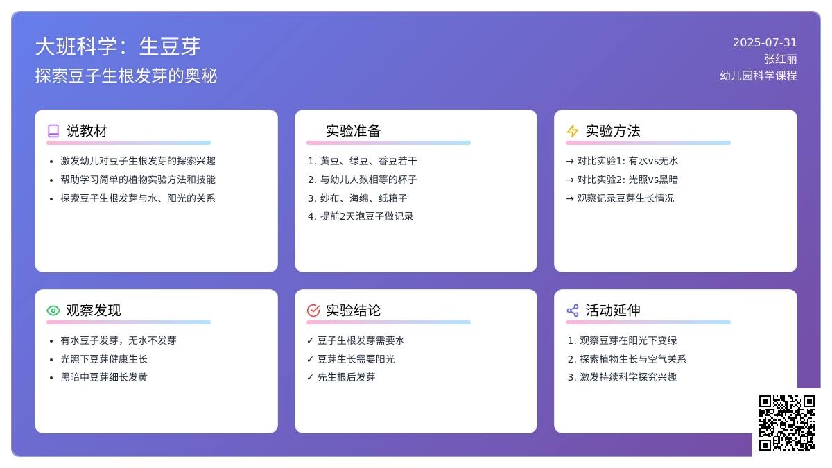 大班科学：生豆芽