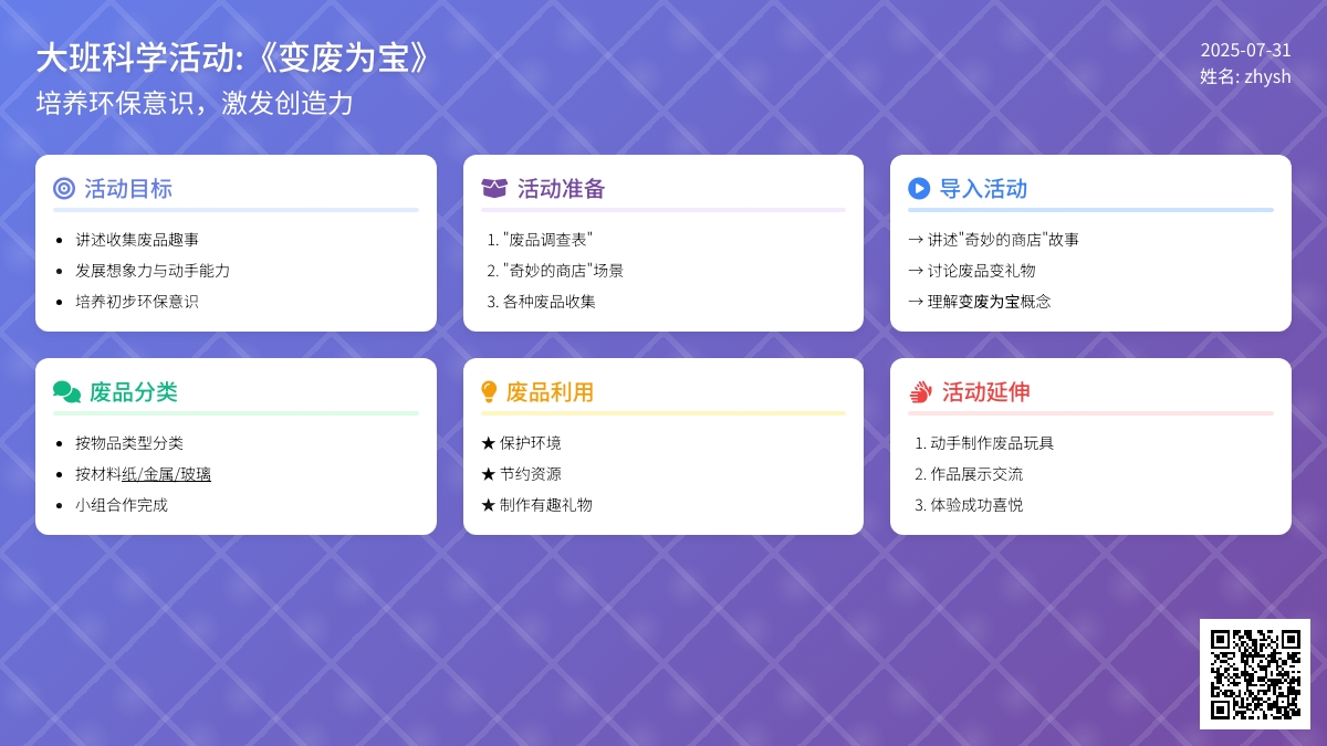 大班科学活动:《变废为宝》