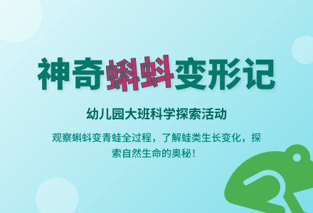 幼儿园大班科学教案：小蝌蚪变青蛙-幼师课件网