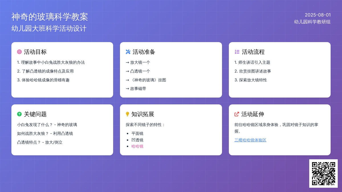 幼儿园大班科学教案：神奇的玻璃
