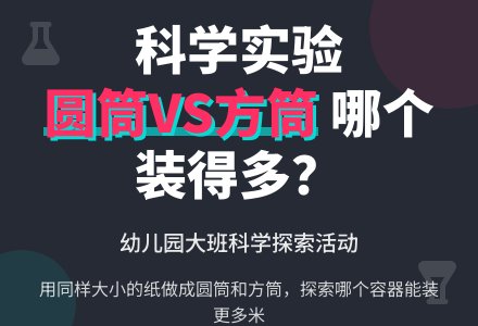 幼儿园大班科学活动《哪个装得多》-幼师课件网