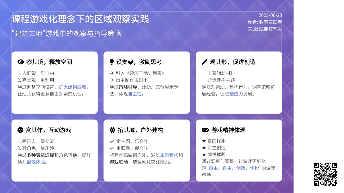 观察，而后思，而后行——在课程游戏化理念下大班幼儿“建筑工地”游戏的变迁