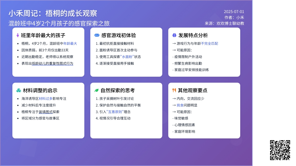 小禾周记 05｜在游戏中看见每一个孩子，为不同的孩子“定制”诱导区