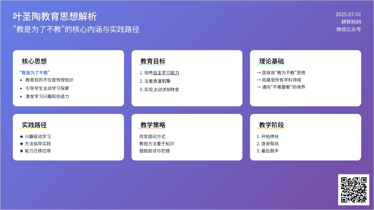 教是为了不教——叶圣陶先生
