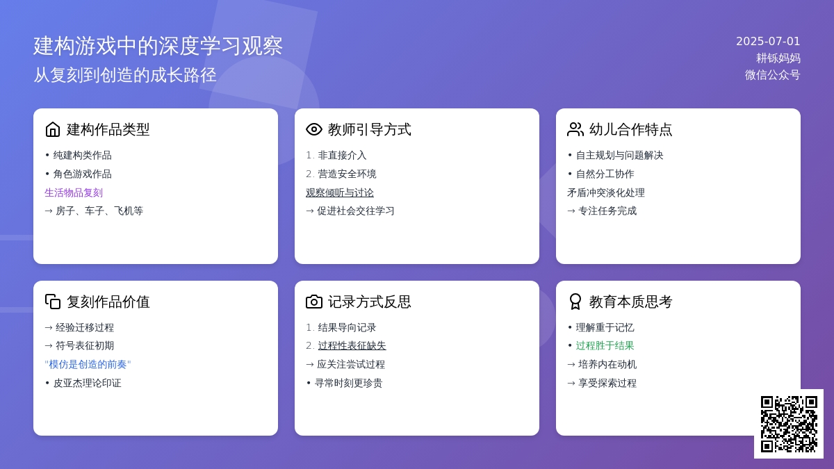 关于积木区建构完美作品随笔