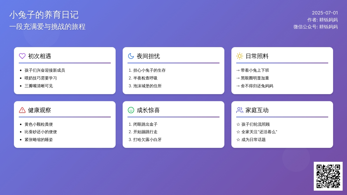 照顾小兔子的经历：累并牵挂着